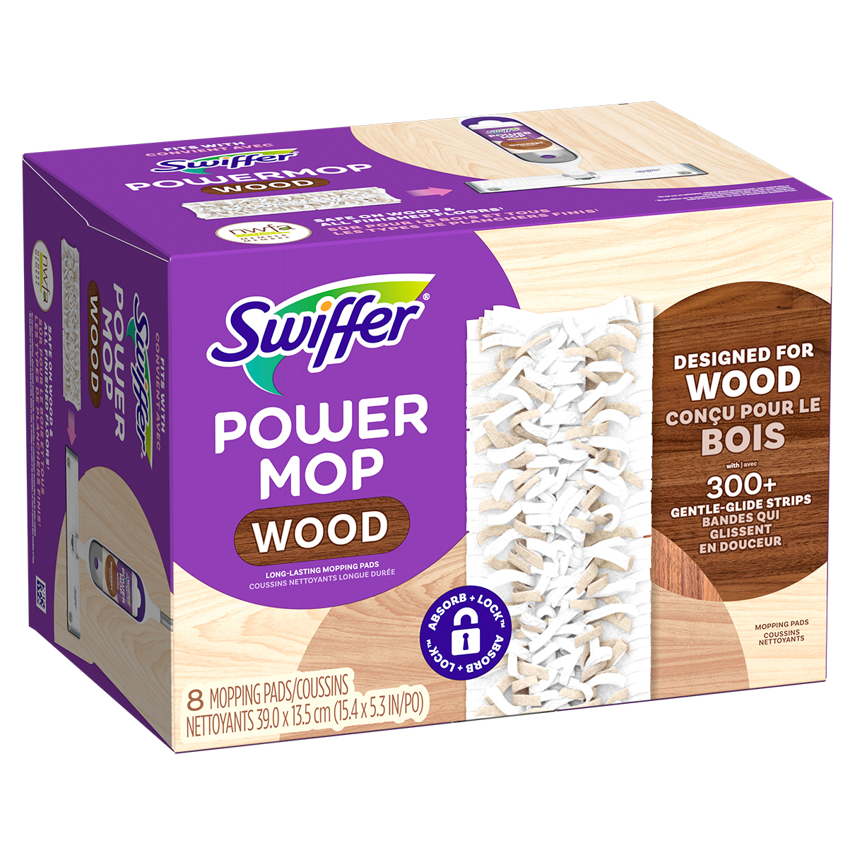 Swiffer® PowerMop Wood Mop Kit with Lemon Scent