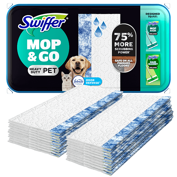 Swiffer® Sweeper™ Pet Heavy Duty Multi-Surface Wet Cloth Refills for Floor Mopping and Cleaning