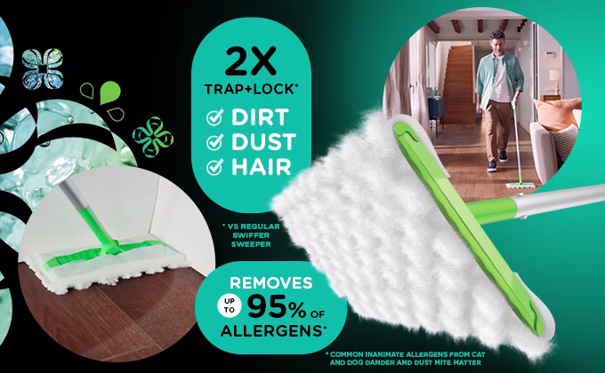 Swiffer® Sweeper™ Heavy Duty Dry Refills - 2X Trap+Lock Dirt, Dust, Hair; Removes Up to 95% Of Allergens