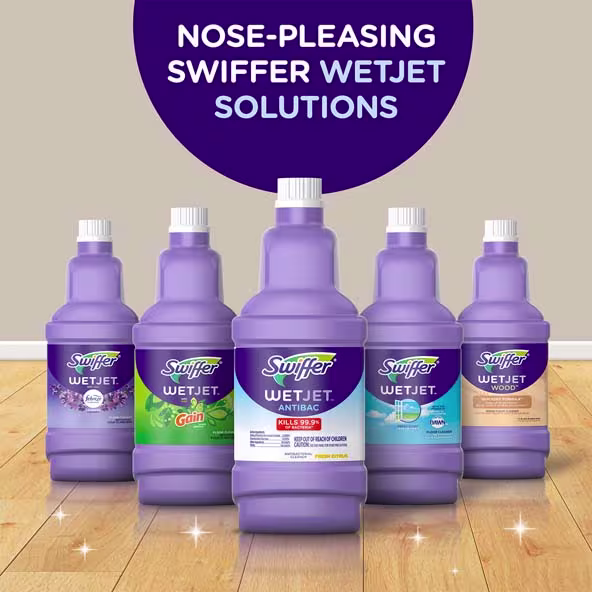 Swiffer® WetJet™ Multi-Surface Cleaner Solution Refill - Gain Original Scent - Nose-Pleasing Swiffer WetJet Solutions