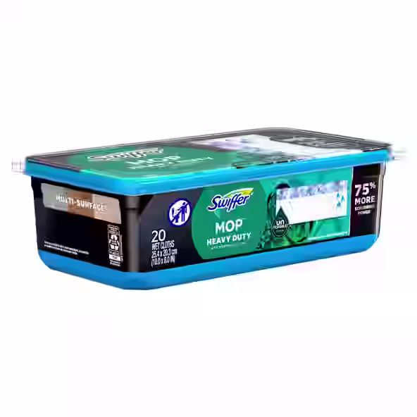 Swiffer® Sweeper™ Heavy Duty Wet Multi-Surface Cloth Refills for Floor Mopping and Cleaning, Unstopables Fresh Scent 20 count