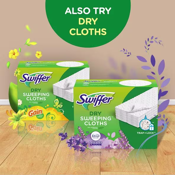 Swiffer® Sweeper™ Wet Mopping Pad Refills Gain Original Scent - Also Try Dry Cloths