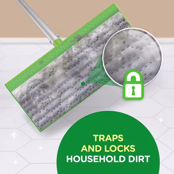 Swiffer® Sweeper™ Wet Mopping Pad Refills Gain Original Scent - Traps And Locks Household Dirt