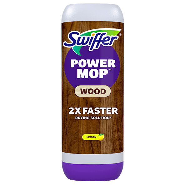 Swiffer® PowerMop Wood QuickDry Floor Cleaning Solution with Lemon Scent