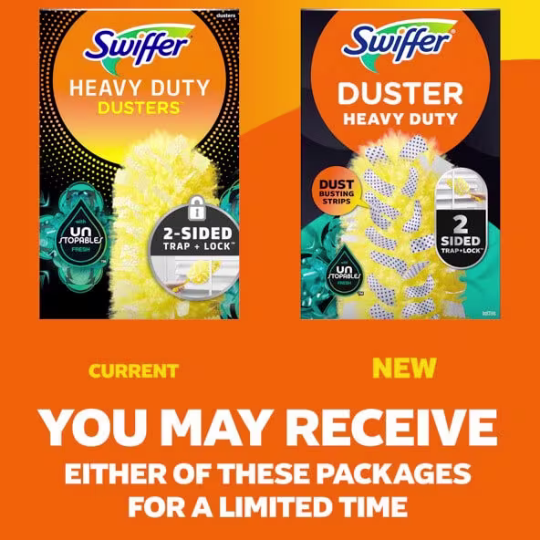 Current vs new packshot: You may receive either of these packages for a limited time