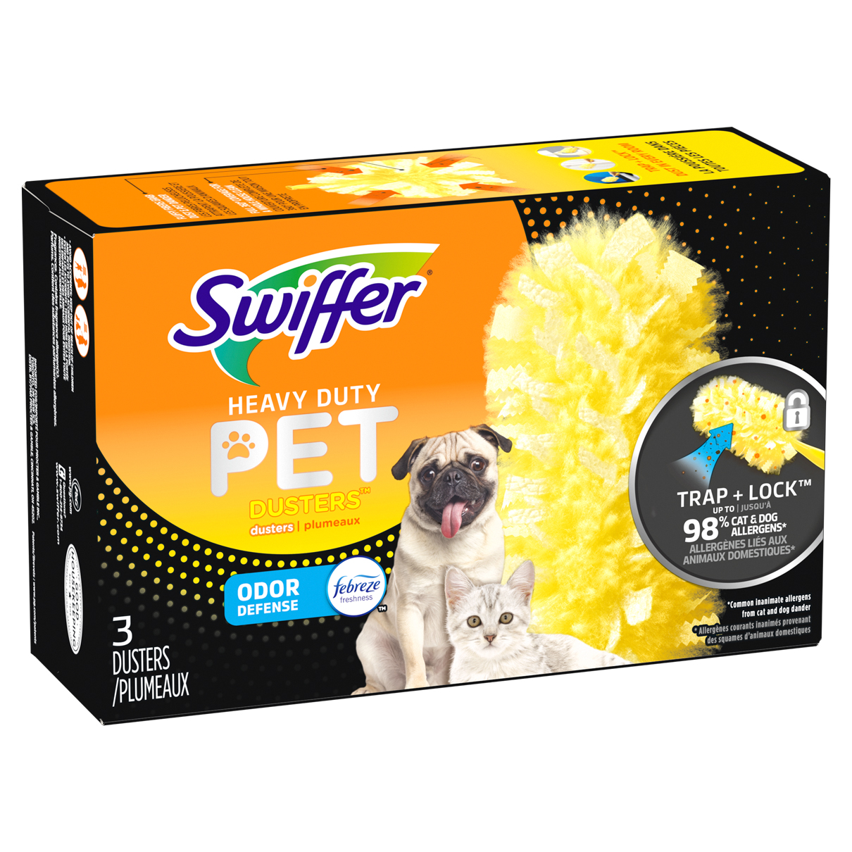 Swiffer Swiffer Balayeuse humide pour animal de compagnie avec défense  anti-odeurs Febreze