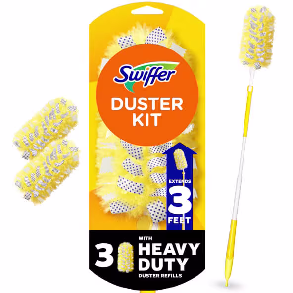 Swiffer® Dusters™ Heavy Duty 3 ft Extendable Handle Starter Kit 3 ct