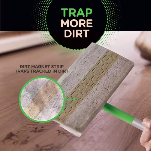 Swiffer® Sweeper™ Wet Wood Floor Mopping cloths - Trap More Dirt