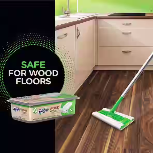 Swiffer® Sweeper™ Wet Wood Floor Mopping cloths - Safe For Wood Floors