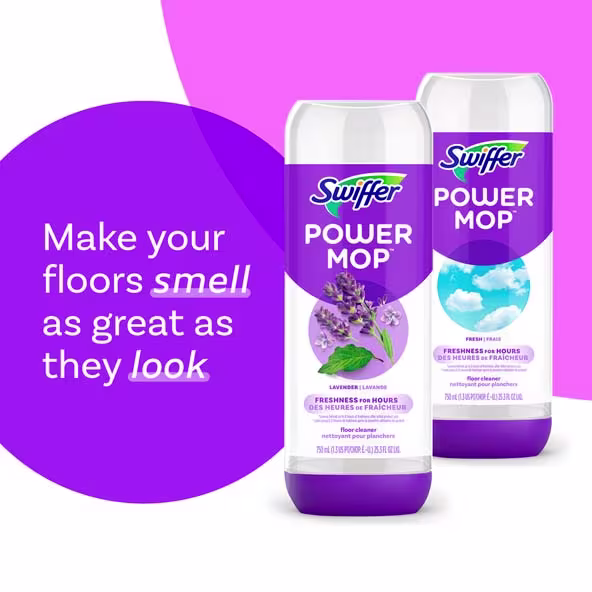 Swiffer PowerMop Multi-Surface Mopping Pad Refills - Make your floors smell as great as they look