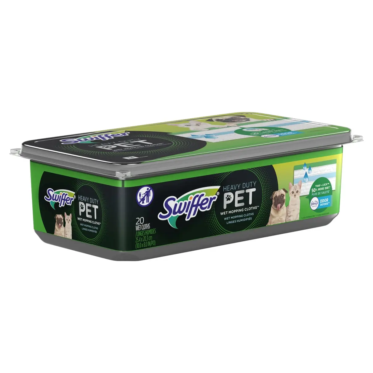 Swiffer® Sweeper™ Pet Heavy Duty Multi-Surface Wet Cloth Refills for Floor Mopping and Cleaning