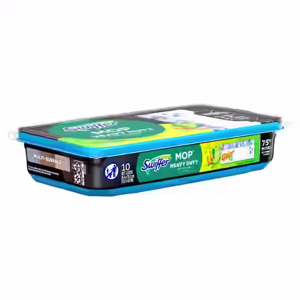Swiffer® Sweeper™ Heavy Duty Multi-Surface Wet Cloth Refills for Floor Mopping and Cleaning, Gain scent