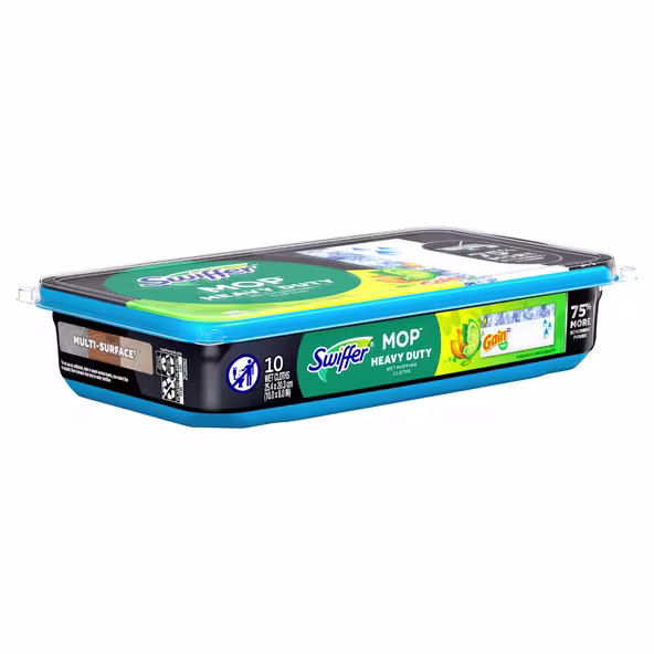 Swiffer® Sweeper™ Heavy Duty Multi-Surface Wet Cloth Refills for Floor Mopping and Cleaning, Gain scent