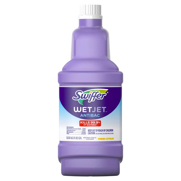 Swiffer® WetJet™ Antibacterial Solution Refill, Fresh Citrus Scent