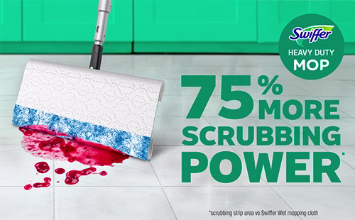 Swiffer Heavy Duty Mop: 75% more scrubbing power