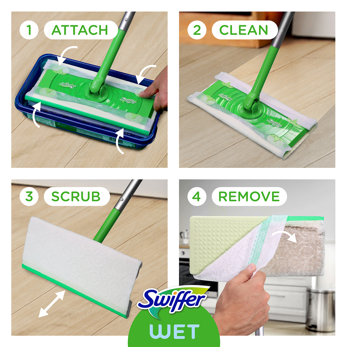 Sweeper Floor Mop Starter Kit Swiffer