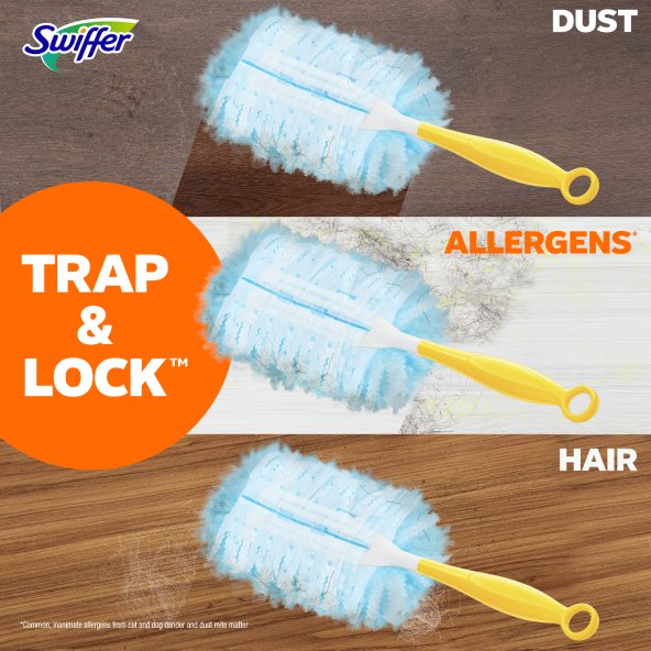 Swiffer® Duster™ Starter Kit, Short Handle + 24 Refills |Swiffer