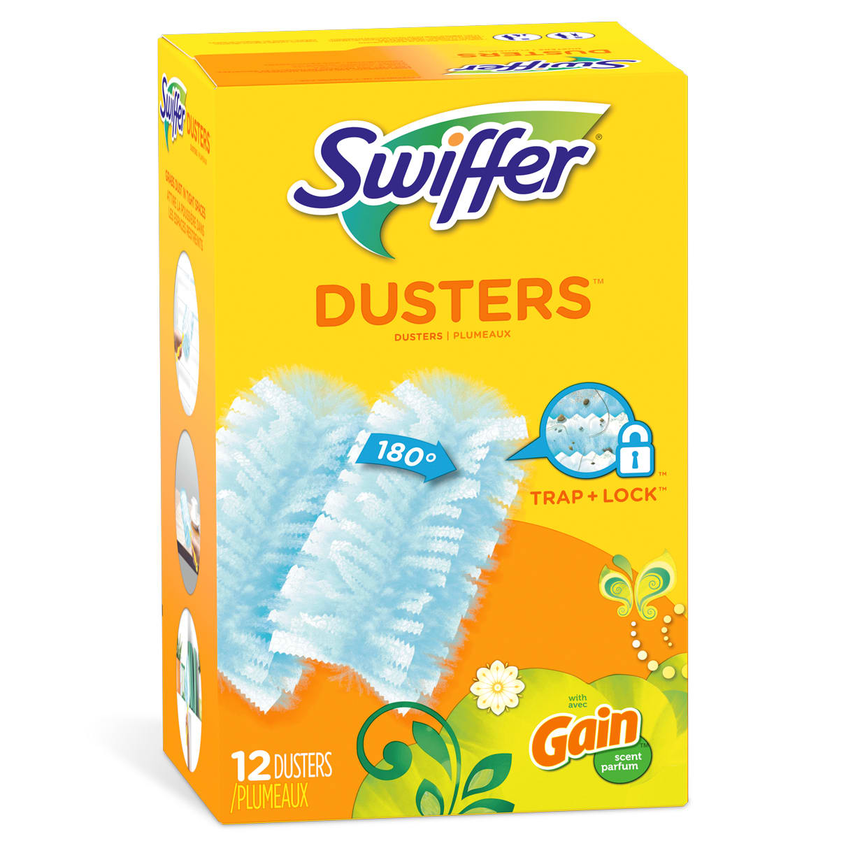Swiffer® Dusters 89114 Heavy-Duty 3' Extendable Handle Starter Kit with 3  Duster Cloth Refills - 4/Case