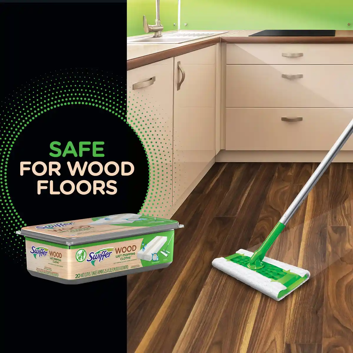 Swiffer® Sweeper™ Wet Wood Floor Mopping cloths