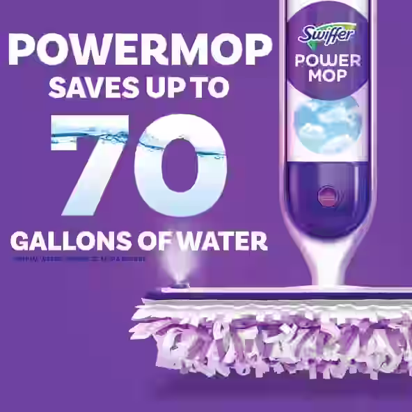 Powermop saves up to 70 gallons of water