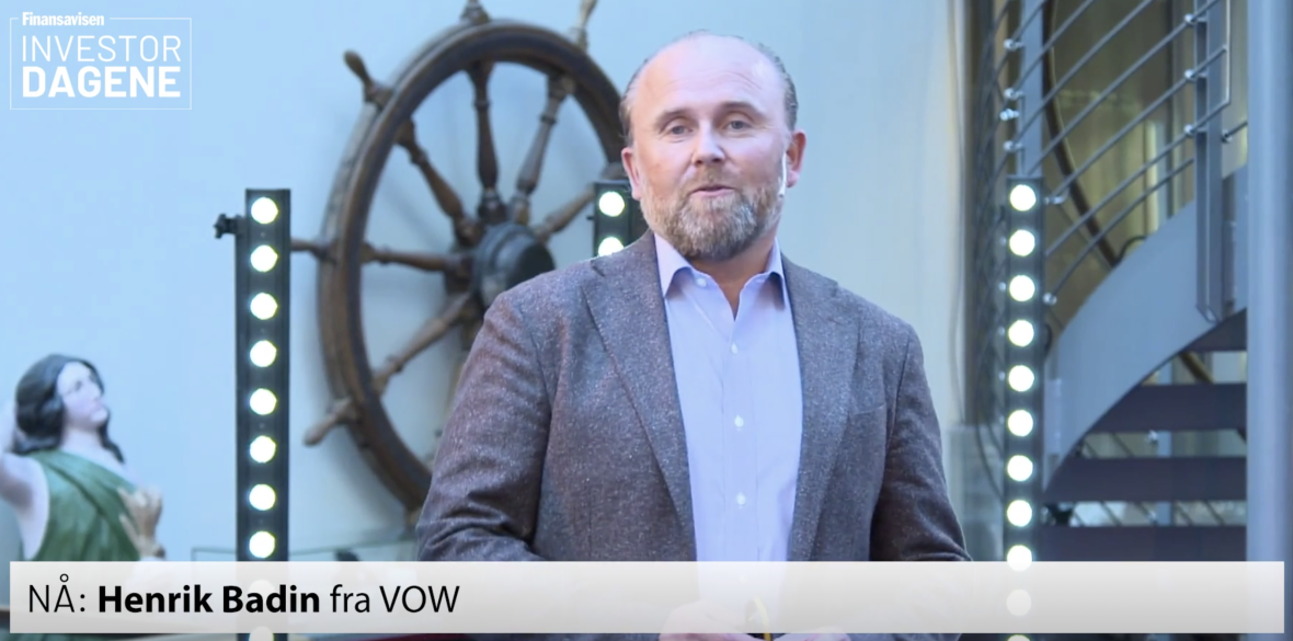 VOW ASA: CEO Henrik Badin presenting Vow ASA at Finansavisen Investordagen 2020