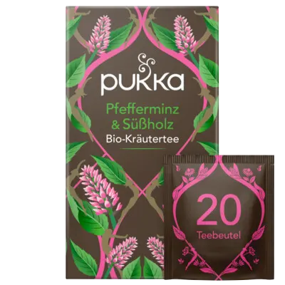 Pukka Bio-Kräutertee Pfefferminz & Süßholz 20 Teebeutel