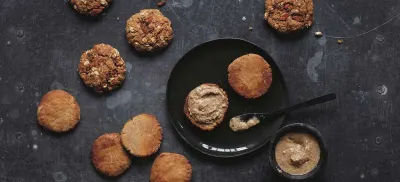 Pukka Herbs Australia article grid  Crunchy Almond Butter Cookies