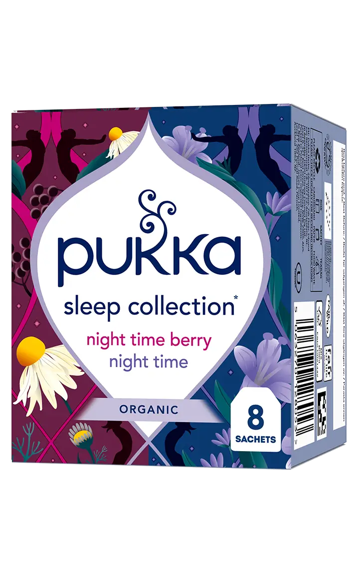 PUKka Organic Herbal Tea With Lavender, Oatflower & Limeflower, Night Time, Naturally Caffeine