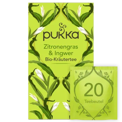 Pukka Bio-Kräutertee Zitronengras & Ingwer 20 Teebeutel