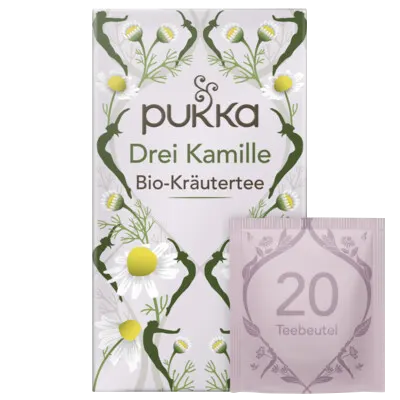 Pukka Bio-Kräutertee Drei Kamille 20 Teebeutel