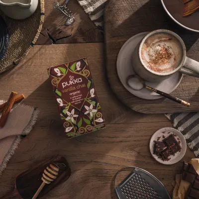 Pukka Herbs Australia article grid  Spiced Vanilla Hot Chocolate