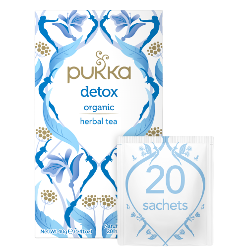 Organic Herbal Tea, Detox, Caffeine Free, 20 Sachets, 1.41 oz (40 g)