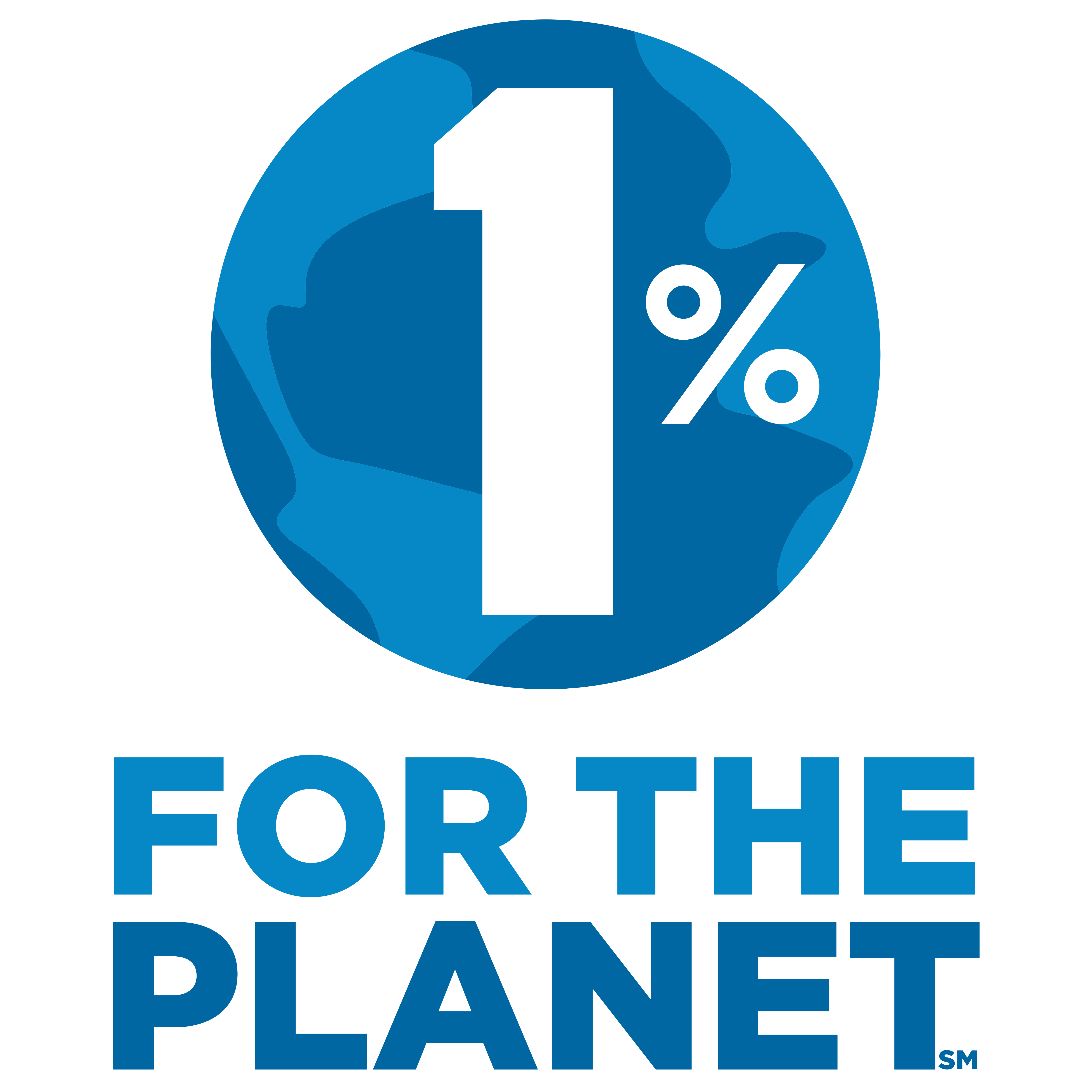 1% for the planet logo colour