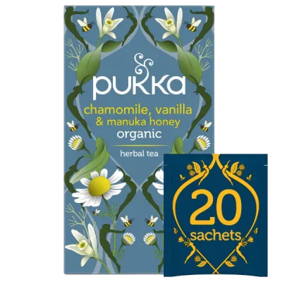 Pukka Herbs Australia product-grid Chamomile, Vanilla & Manuka Honey 20 Tea Bags