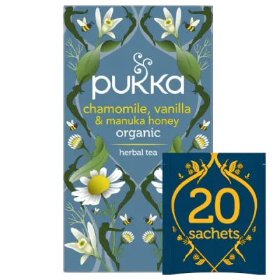 Chamomile, Vanilla & Manuka Honey Thee 20 Bio theezakjes