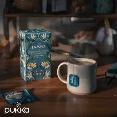 Pukka Organic Tea Bags, Chamomile, Vanilla And Manuka Honey Herbal Tea,  Perfect For Moments Of Calm, 20 Count (Pack Of 3) 60 Tea Bags 