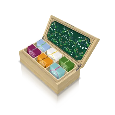Pukka Bio-Tee Wohlfühl Selection Geschenk Box aus nachhaltigem Bambus