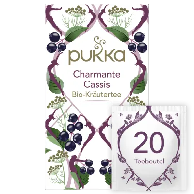 Pukka Bio-Früchtetee Charmante Cassis 20 Teebeutel