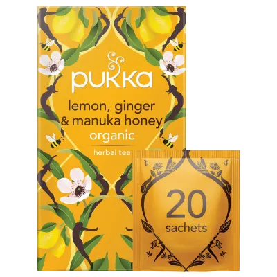 Lemon, Ginger & Manuka Honey Tea 20 Tea Bags