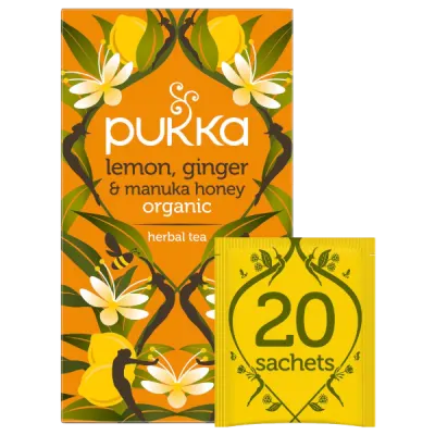 Pukka Herbs Australia product-grid Lemon, Ginger & Manuka Honey 20 Tea Bags
