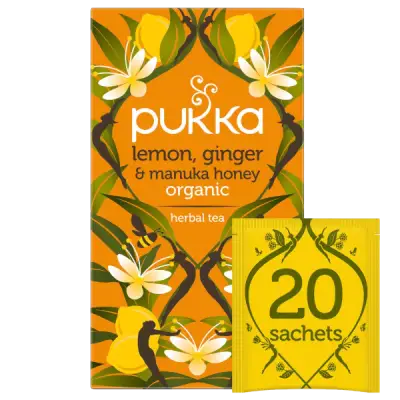 Acheter Pukka Citron, Gingembre et Miel de Manuka Bio chez Holland