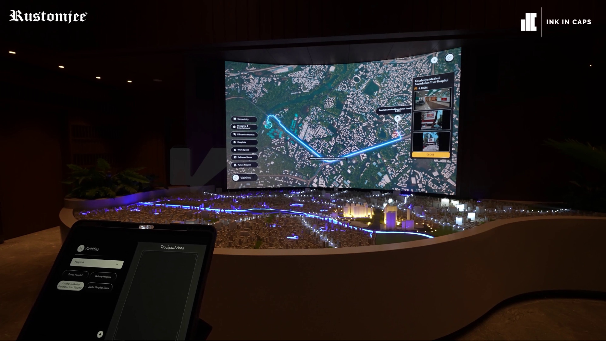 Interactive vicinity mapping system