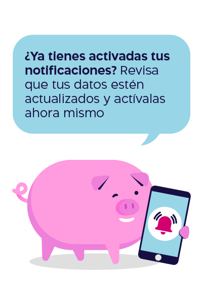 activa notificaciones bancarias mobile