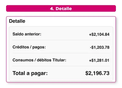 detalle de tarjeta mobile