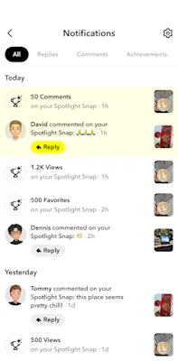 UI image that displays a user’s activity center