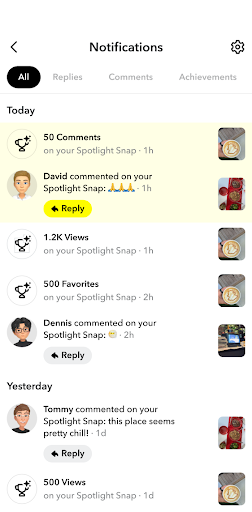 UI image that displays a user’s activity center