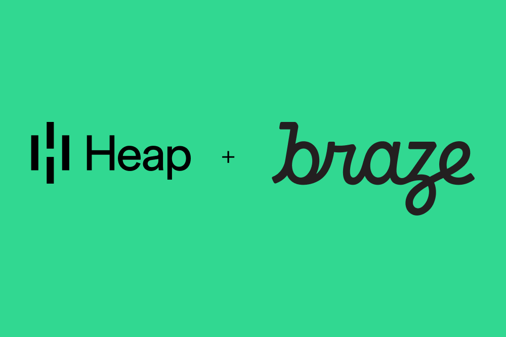 Heap + Braze partner lockup hero