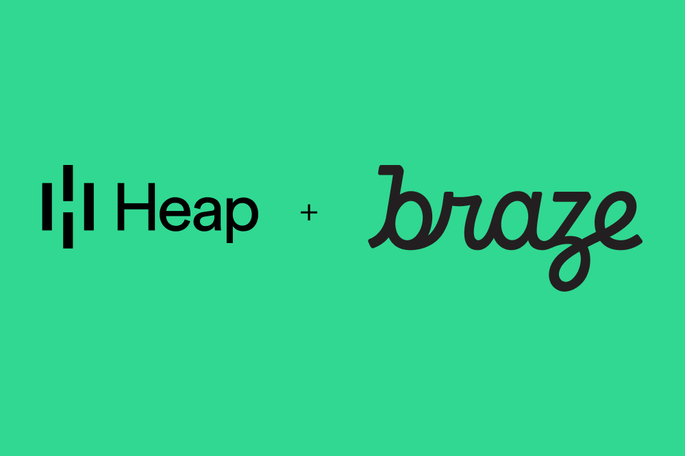 Lock up of the Heap and Braze logos