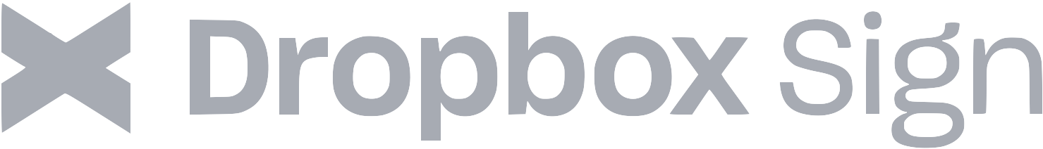 Dropbox Sign Logo - Cool Gray