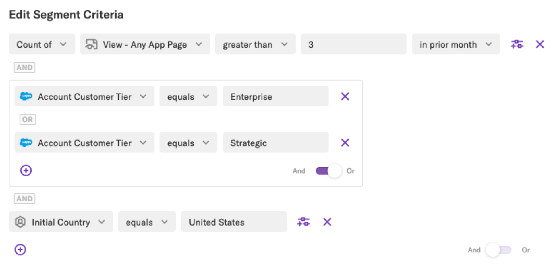 Segmenting your users can help isolate behaviors that predict conversion.